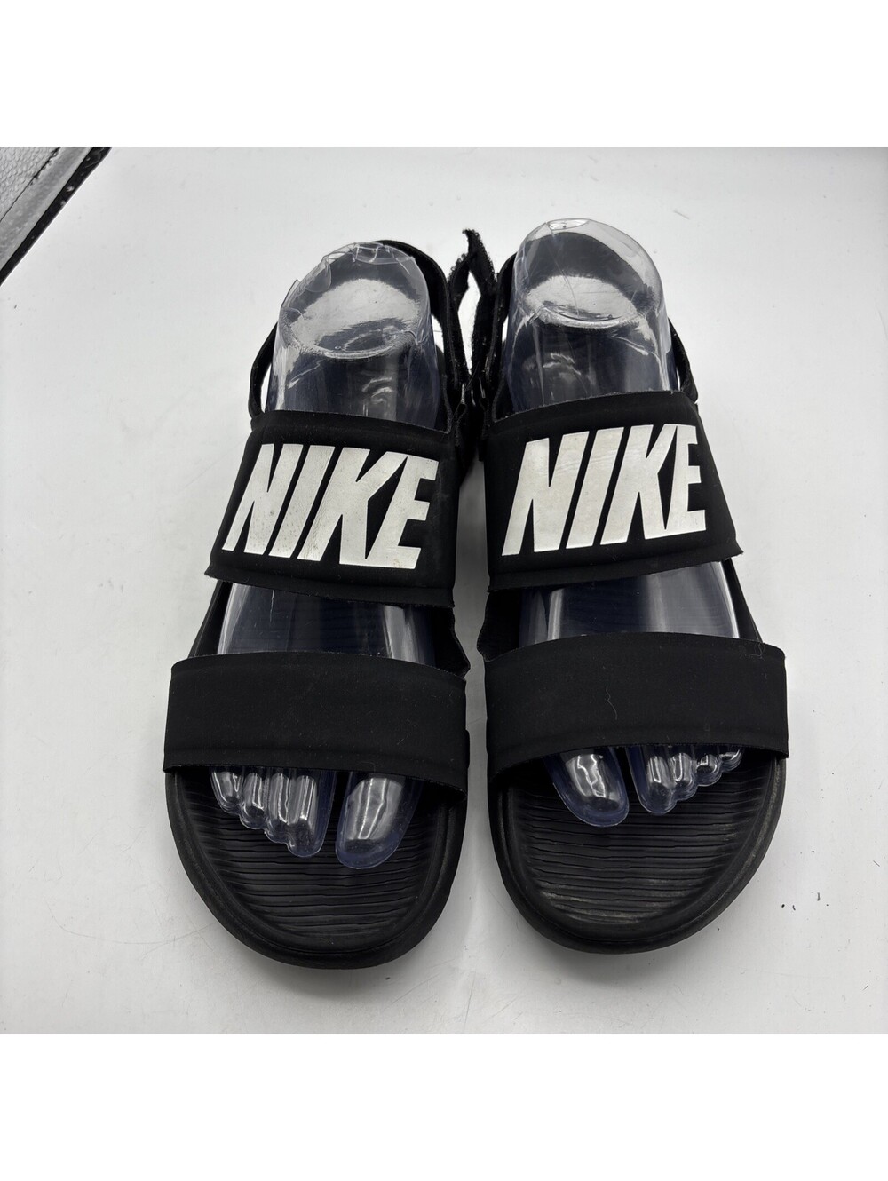 Nike Tanjun Sandal Black White Womens 882694-001 Size 9 - Picture 7 of 8